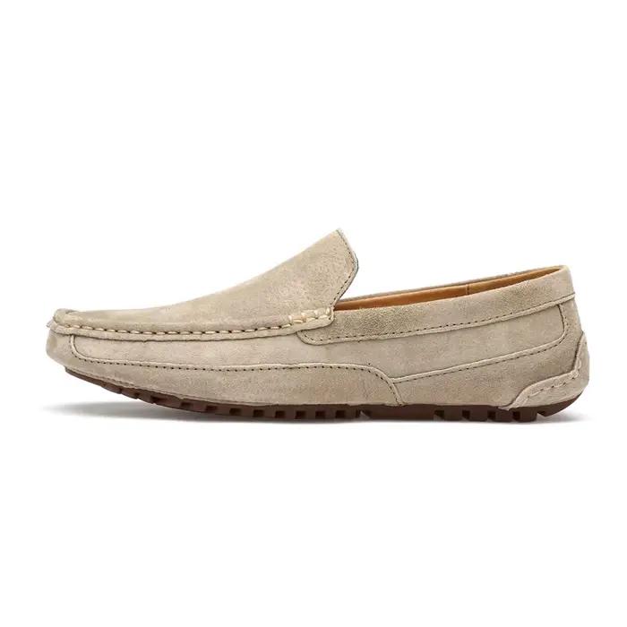 Mocassins en cuir suédé pour hommes