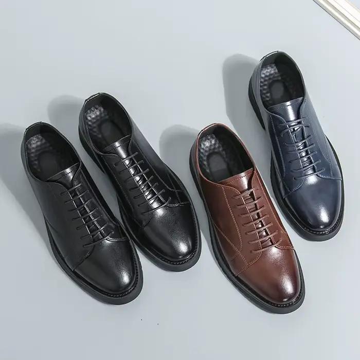 Chaussures habillées en cuir de luxe pour hommes