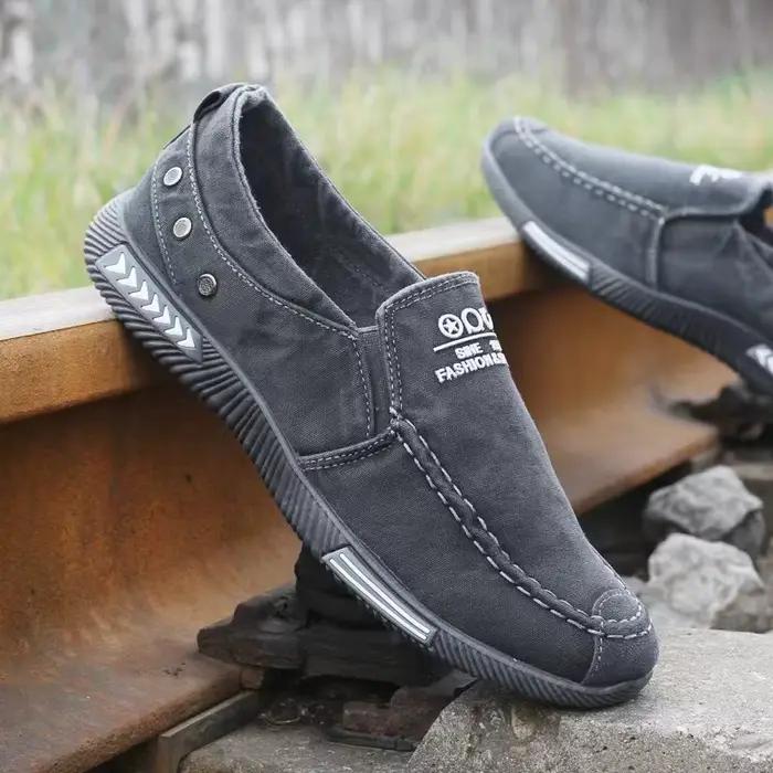 Chaussures en toile denim pour hommes