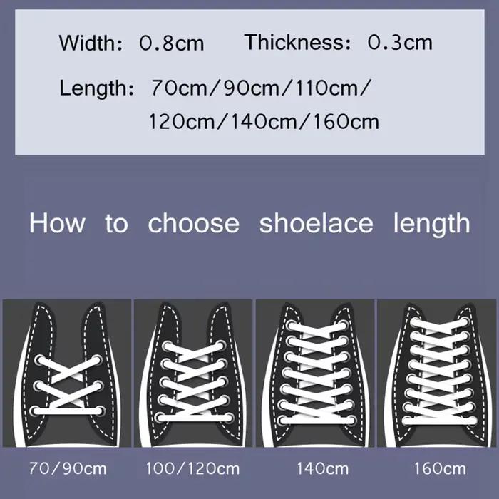 1 paire de lacets de chaussures noirs et blancs