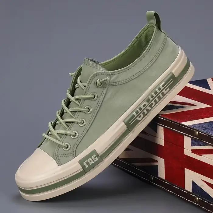 Chaussures décontractées homme baskets décontractées bout pointu semelle en caoutchouc pour printemps automne ocasions décontractées