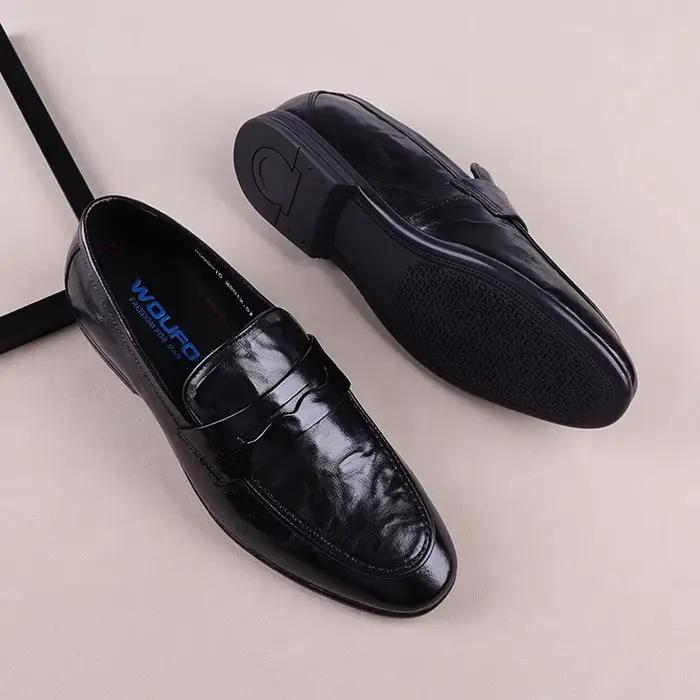 Style européen, chaussures de mariage haut de gamme. Ew Design avec cuir de luxe