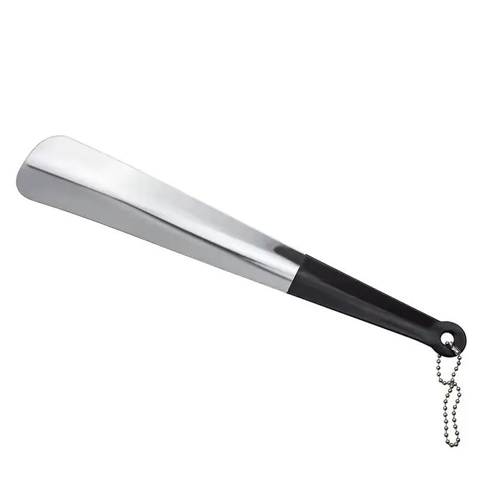 [Chausse-pied en acier inoxydable] Chausse-pied ergonomique à long manche en acier inoxydable |   16,5 "/42 cm |   Chausse-pied en métal facile à utiliser pour les personnes âgées