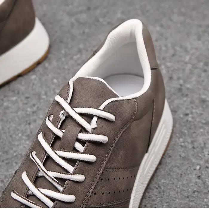 KNBR espadrilles décontractées hommes formateurs en cuir chaussures confortables pour la marche randonnée Jogging Sport