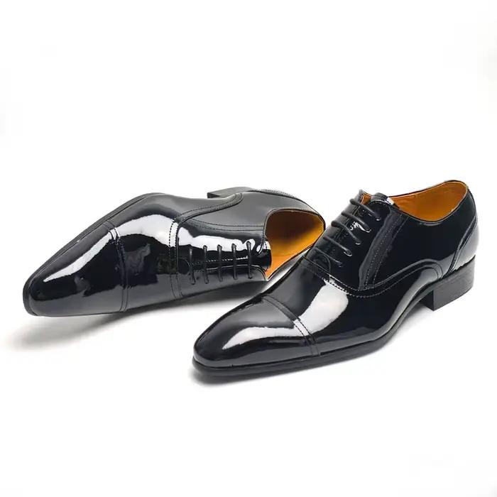 Chaussures en cuir véritable Oxford pour homme confortables et élégantes pour les occasions formelles et professionnelles