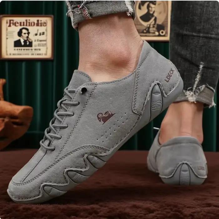 Bottines pour hommes couture à la mode léger confortable chaussures de marche décontractées respirant Tennis