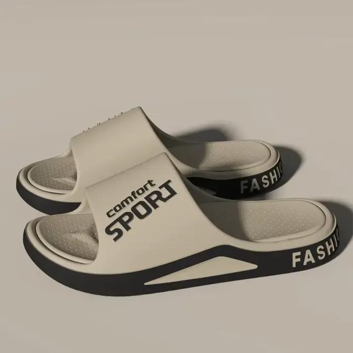 Mode hommes sandales été EVA confortable anti-dérapant semelles souples maison pantoufles pour intérieur extérieur porter respirant douche toboggan