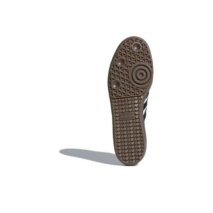 Chaussures de skate classiques Adidas Samba OG en cuir pour homme blanc noir gomme pointure polyvalentes pour sorties et sessions de skate