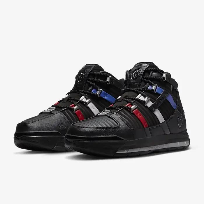 Nike véritable Zoom LeBron III QS nouvelles chaussures de basket-ball pour hommes DO9354-001