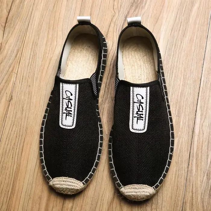 Lin mâle chaussures décontractées mocassins