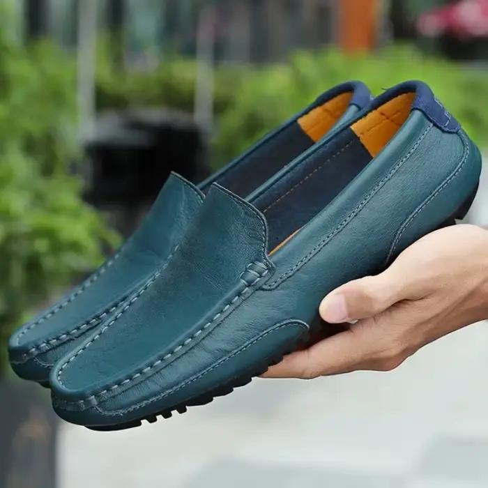 Mocassins en cuir respirants pour hommes