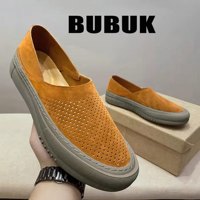 Bubuk nouveaux mocassins confortables et élégants polyvalents à la mode chaussures de conduite à semelles souples chaussures d'affaires pour hommes à enfiler