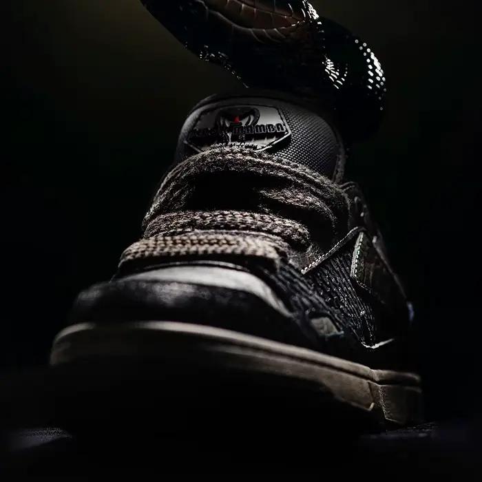Maden printemps décontracté serpent année noir Mamba hommes baskets basses semelle plate polyvalent