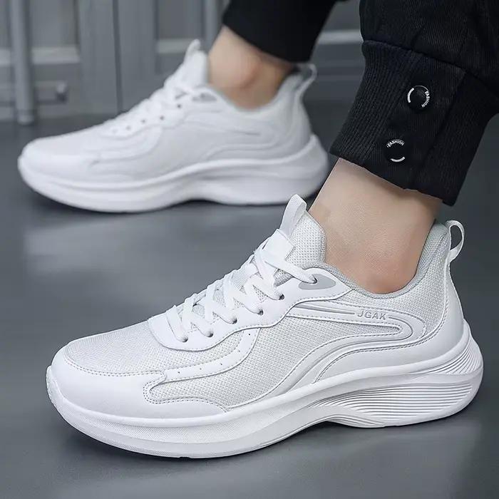 Baskets décontractées blanches pour hommes