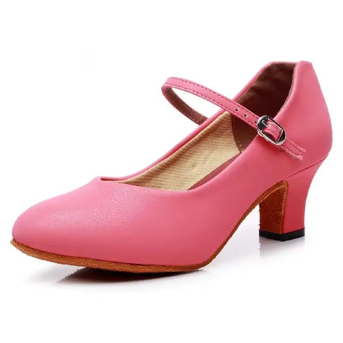 Chaussures de danse de flamenco pour femmes modernes, talon carré, danse salsa, tango, ballroom, chaussures de danse de salon, pointure 34-43