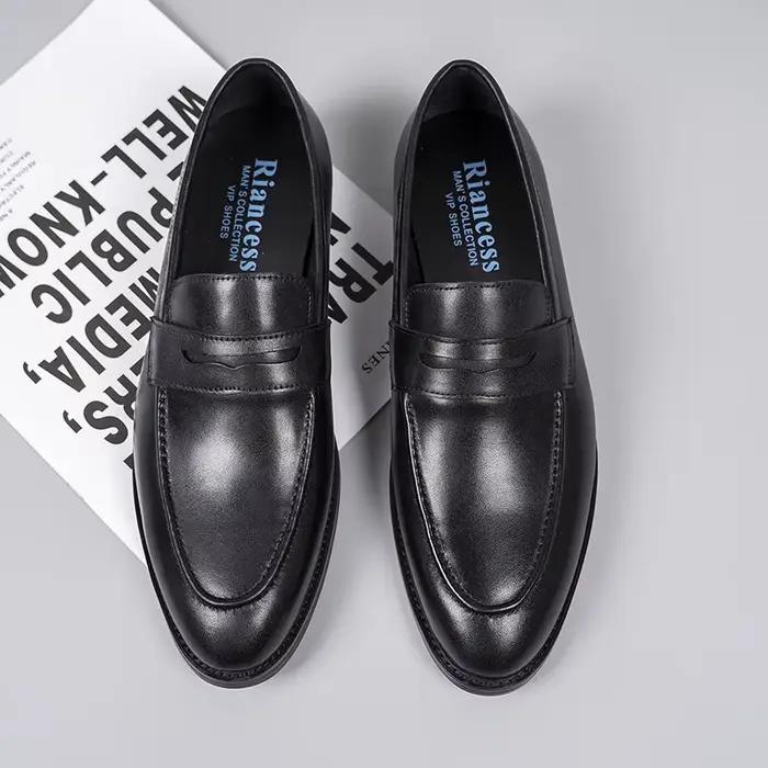 Chaussures Ald-on en cuir véritable pour hommes, chaussures brogues élégantes pour mariages et occasions de cérémonie