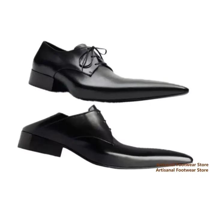 Chaussures Derby à bout pointu pointu pour hommes