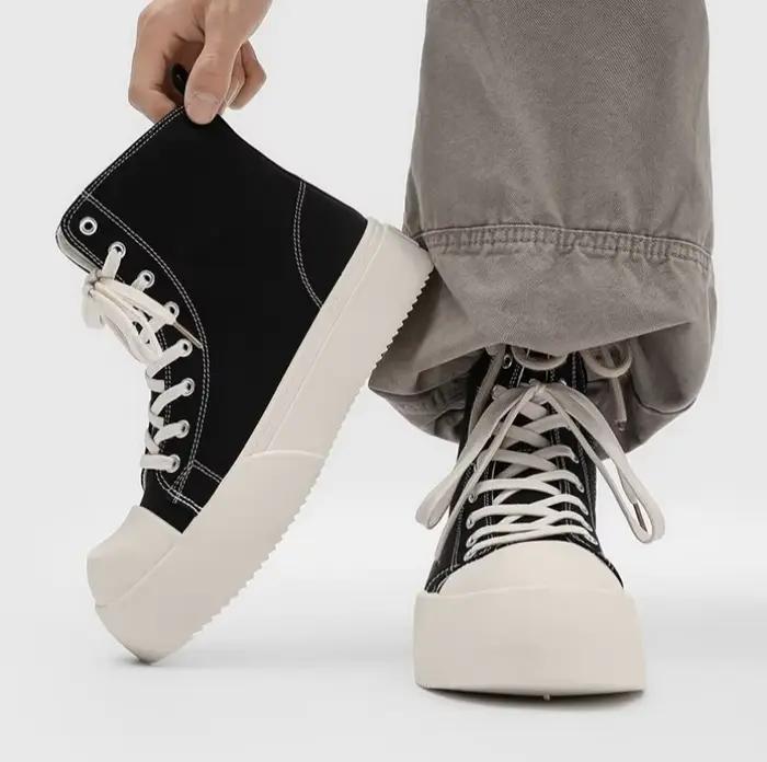 Baskets montantes noires pour hommes
