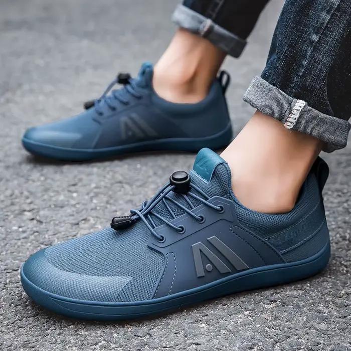 Baskets décontractées bleues pour hommes