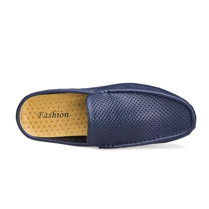 Mocassins respirants en cuir véritable YEISNDOO pour homme, chaussures d'été décontractées, semelle en caoutchouc et intérieure en peau de mouton, confort et style assurés