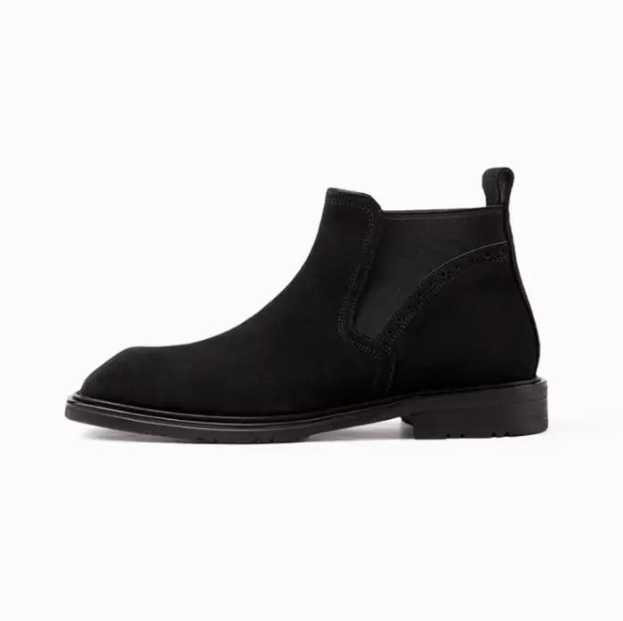 Bottes Chelsea classiques de style vintage pour hommes ; simples et élégantes