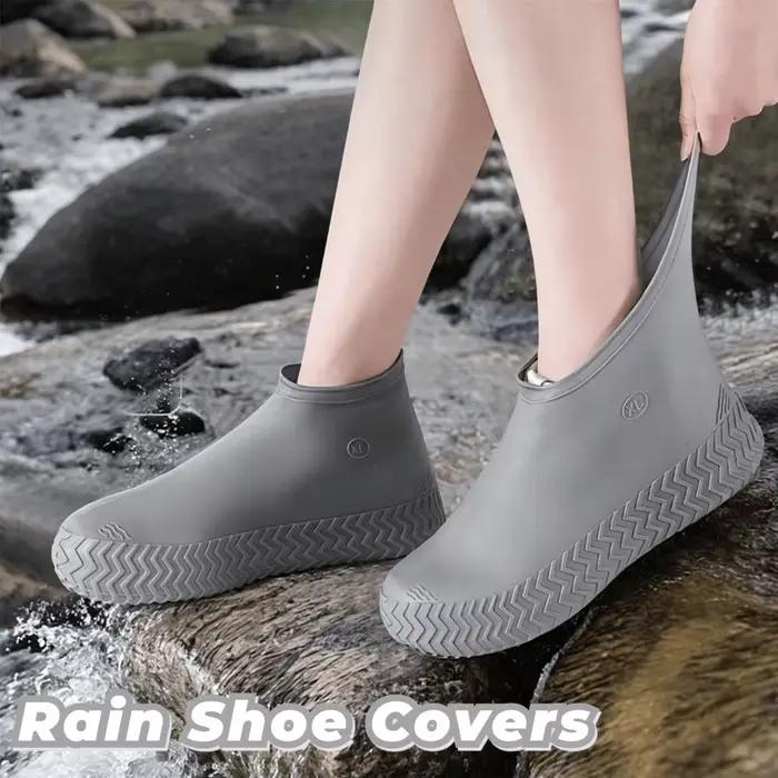 Surchaussures imperméables réutilisables antidérapantes résistantes à l'eau, surchaussures épaisses résistantes à l'usure pour la pluie, utilisation en extérieur