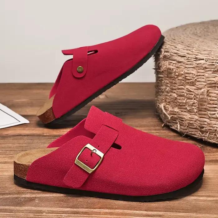 Sandales en daim et liège pour hommes et femmes