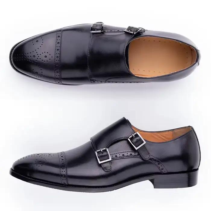 Mocassins à sangle de moine pour hommes