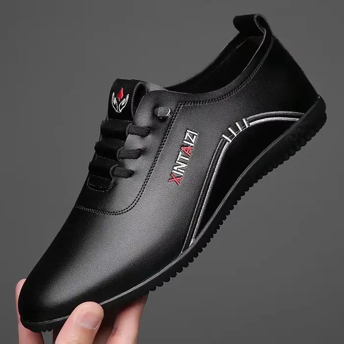Mocassins coordonnants en cuir pour hommes