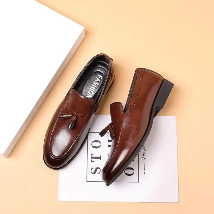 Chaussures en cuir pdmcms pour hommes style décontracté occasionnel mocassins respirants confortables pour hommes grandes tailles 48 ocassions spéciales
