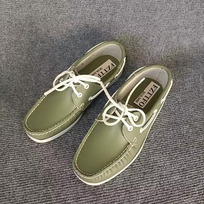 Mocassins en cuir véritable pour hommes