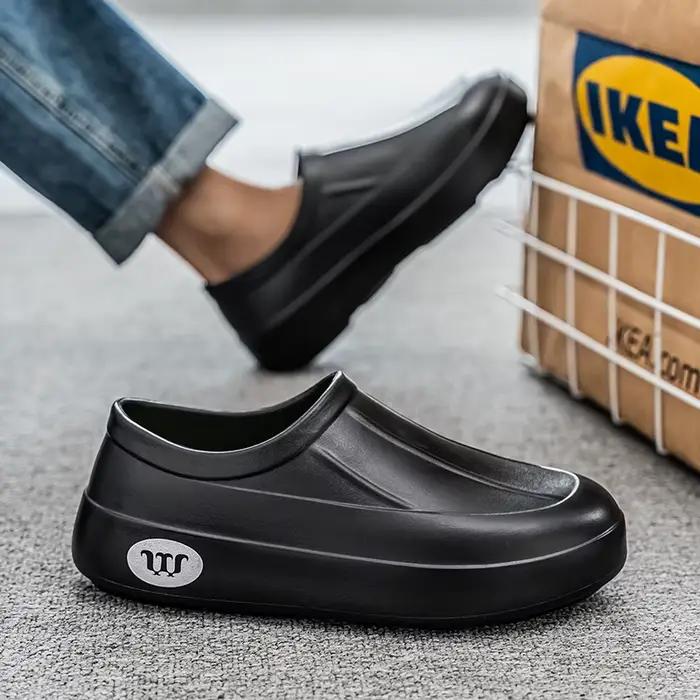 Chaussures de ville hommes résistantes à l'eau bout carré non-slip été casual sports pour hommes ocassions multiples
