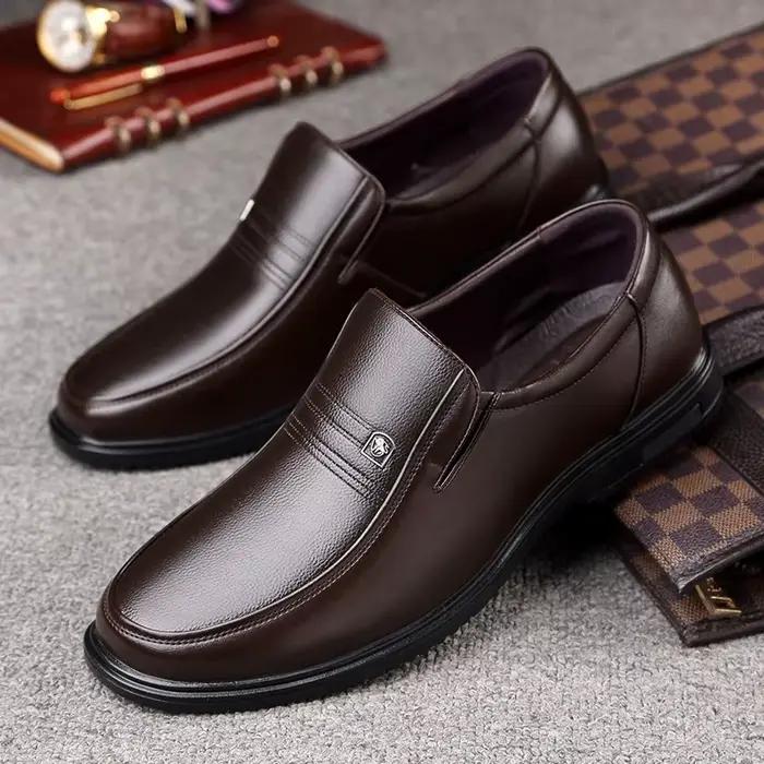 Mocassins en cuir véritable faits à la main pour hommes