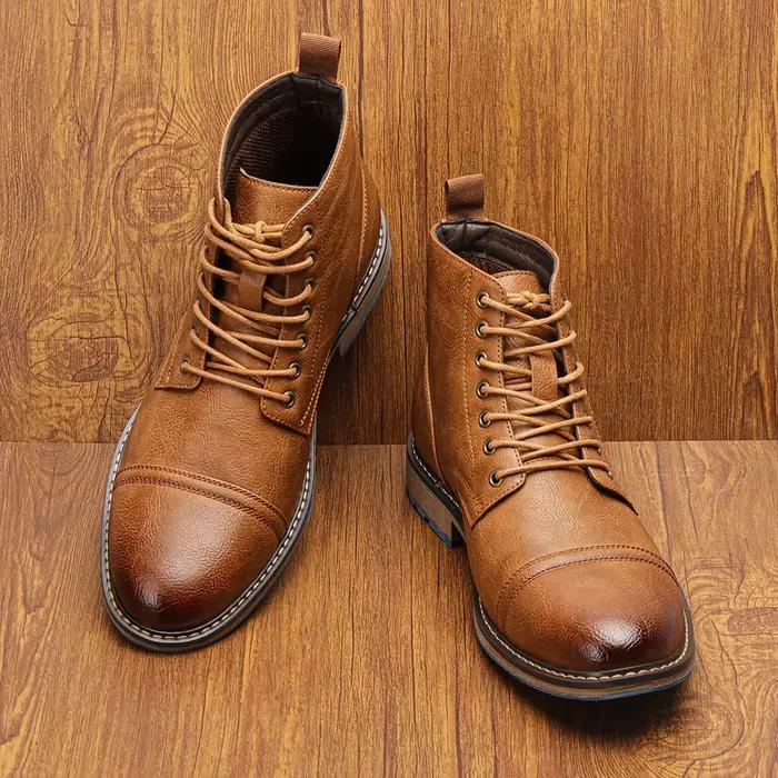 Bottes de rinçage en cuir pour hommes