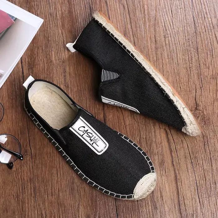 Lin mâle chaussures décontractées mocassins