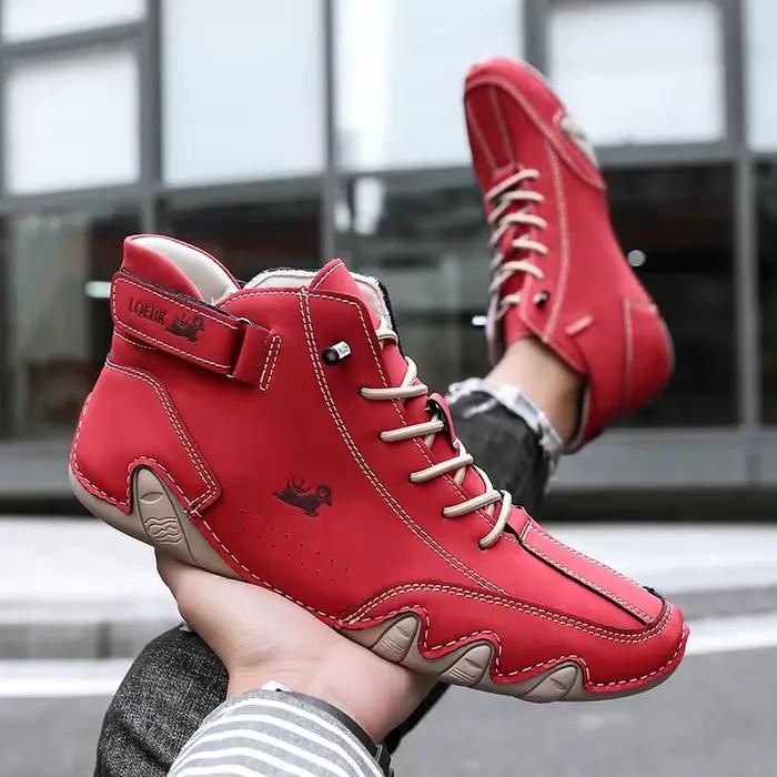 Baskets en cuir pour hommes