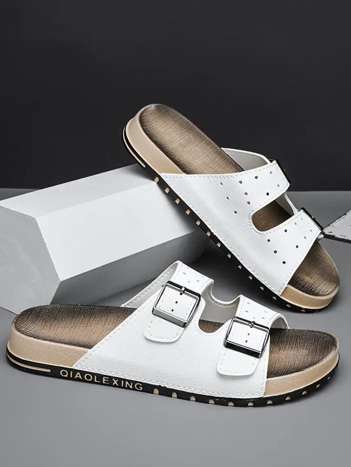 Sandales confortables pour hommes avec sangle à boucle réglable