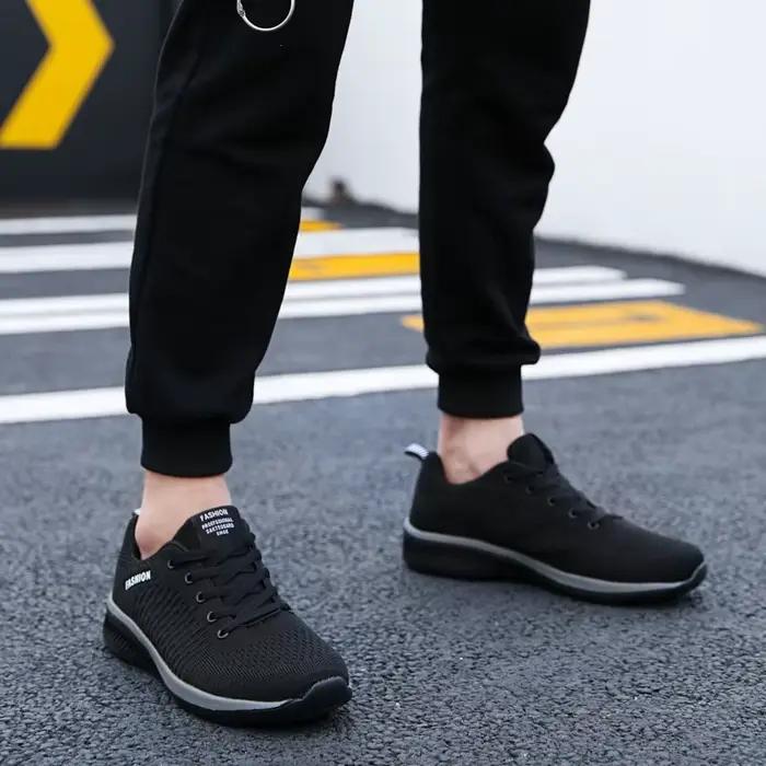 Baskets Respirantes en Lin pour Hommes et Femmes, Chaussures de Sport Respirantes et Durables pour Course à Pied et Marche Occasions Spéciales