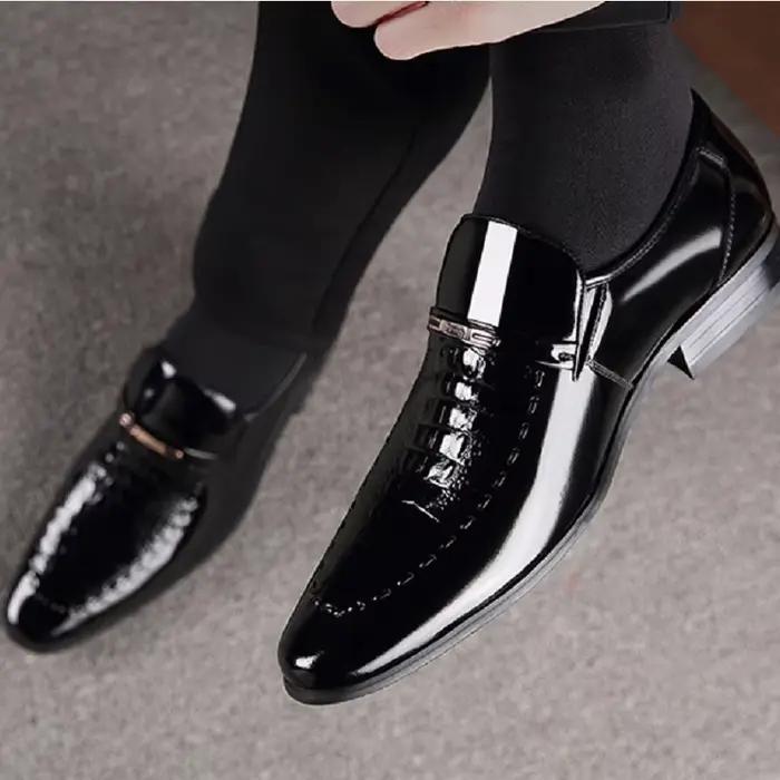 Chaussures en cuir homme décontractées printemps automne occasionnelles pour hommes confort massant et durable pour toutes les occasions