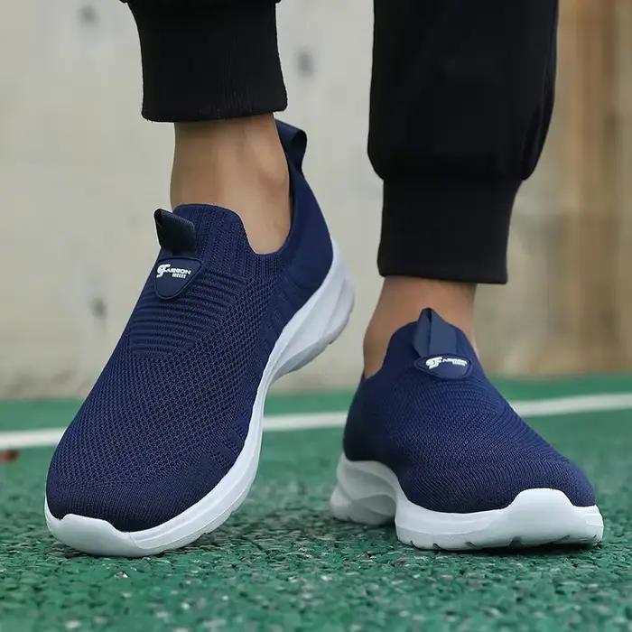 Chaussures pieds nus pour hommes baskets à enfiler réglables