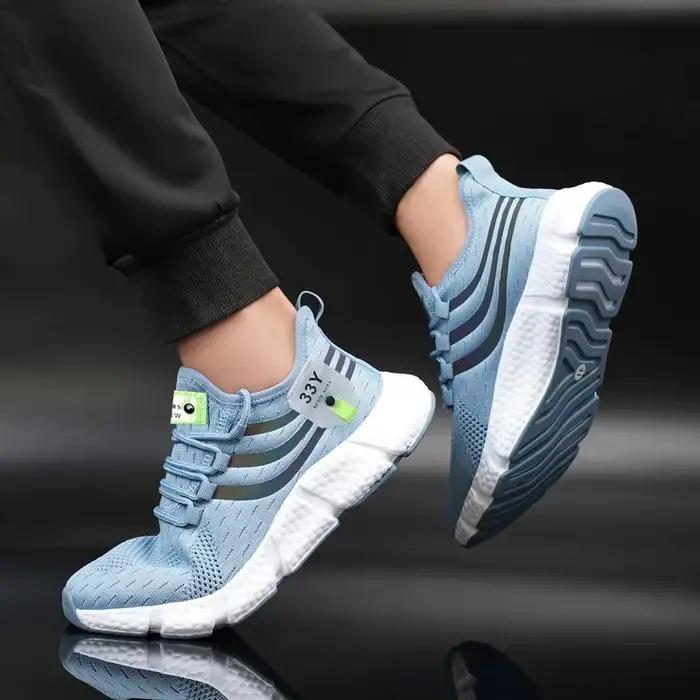 Chaussures décontractées BIG RUNNING en maille respirante pour hommes, parfaites pour la course, le jogging, le tennis et la promenade, résistantes à l'usure et sans odeur