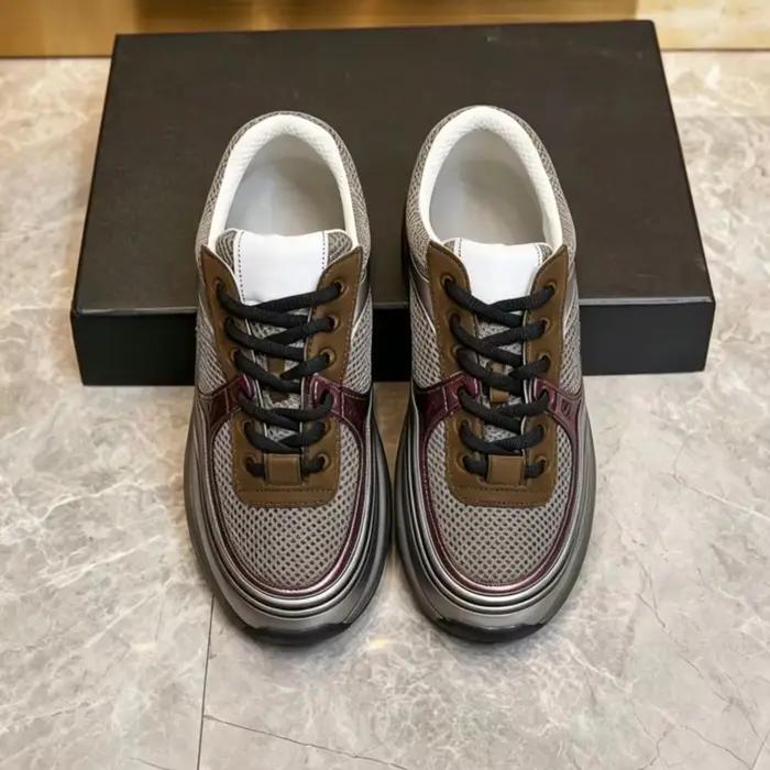 Baskets basses en cuir vintage pour hommes