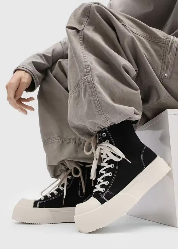 Baskets montantes noires pour hommes