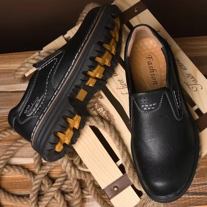 Chaussures Oxford en coton pelucheux pour hommes