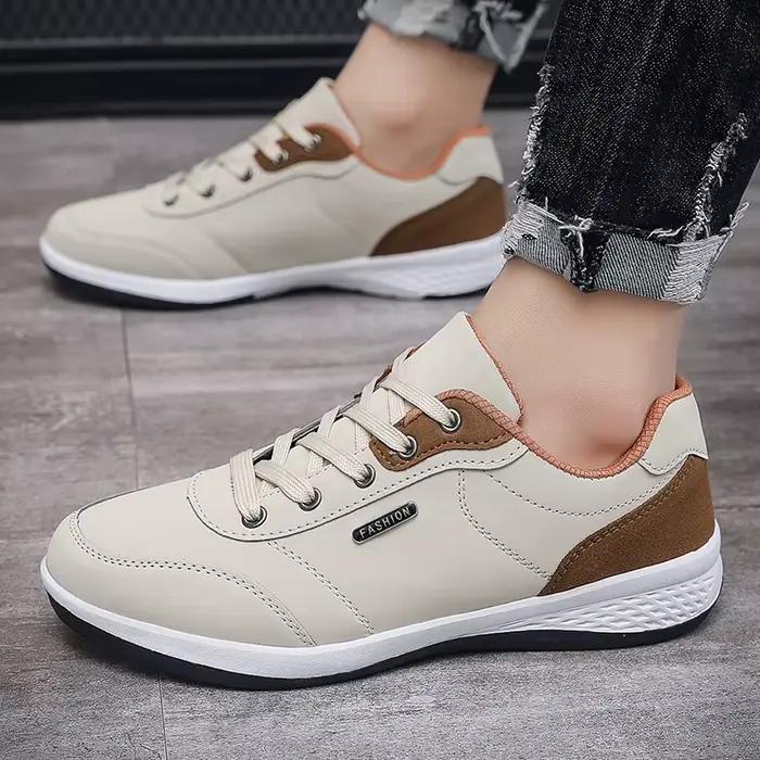Nouvelles Chaussures de Sport 2026 en Cuir Imperméables Décontractées Antidérapantes à Absorption des Chocs pour Hommes Occasions Spéciales Course et Tennis