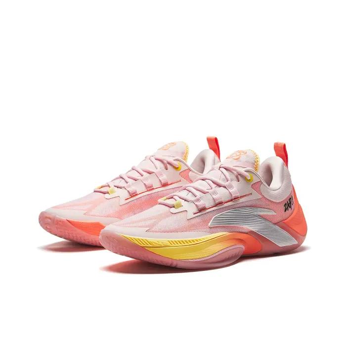 POIZON Anta Zap 1 Honey Peach TPU Chaussures de basket-ball basses pour hommes Rose 912411110Q-5
