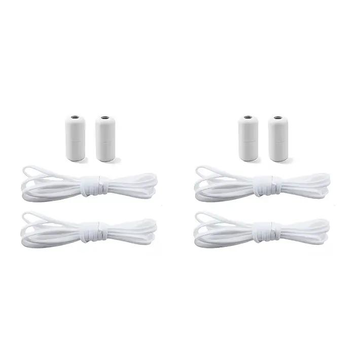 2 paires de lacets élastiques sans nœuds