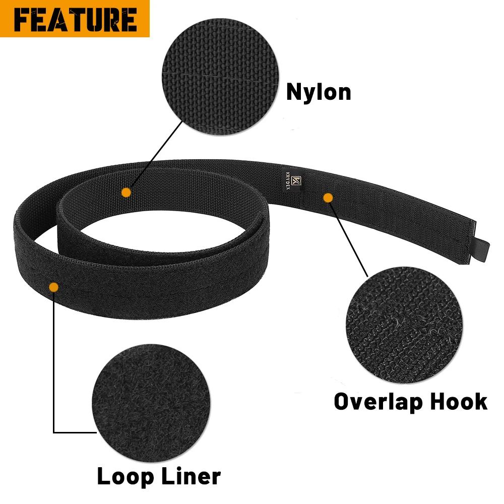 Ceinture Tactique Intérieure de 1,5 Pouce pour Hommes, Ceinture de Service Extérieure en Nylon pour 