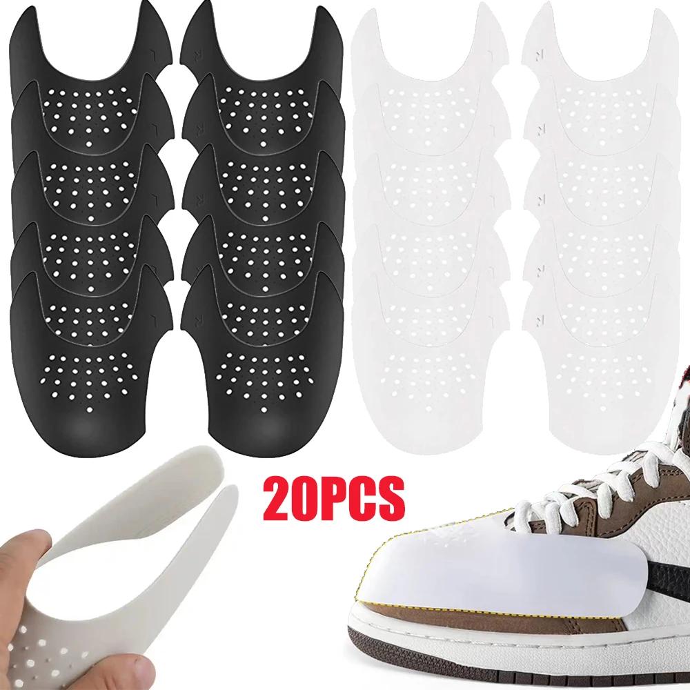 20 Pièces Baskets Anti Pli Protecteur Froissé Pli Chaussures Soutien Embout Sport Balle Chaussure Tê