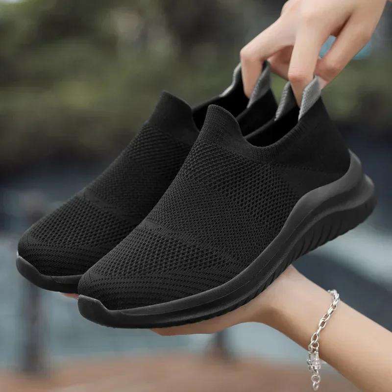 Hommes baskets unisexe chaussures décontractées semelle souple Slip-On chaussure vulcanisée mocassin